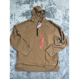 Everyday Active Hoodie X-Large Brown Stretch Fabric With Zip Tech Pocket